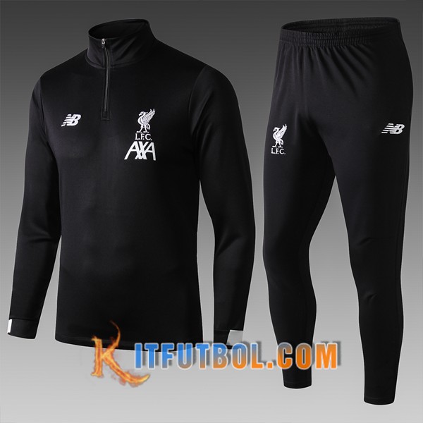 Nueva Chandal Futbol FC Liverpool Ninos Negro 19/20