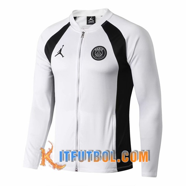 Nueva Chaqueta futbol PSG Jordan Blanco Negro 19/20