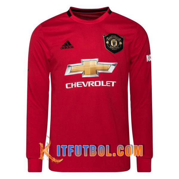 Camisetas Futbol Manchester United Manga Larga Primera 19/20