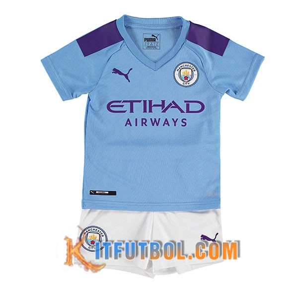 Camisetas Personalizadas Futbol Manchester City Ninos Primera 19/20