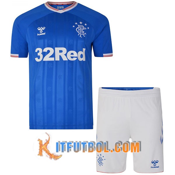 Camisetas Personalizadas Futbol Rangers FC Ninos Primera 19/20