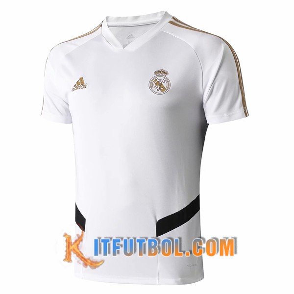 Camiseta Entrenamiento Real Madrid Blanco Negro 19/20