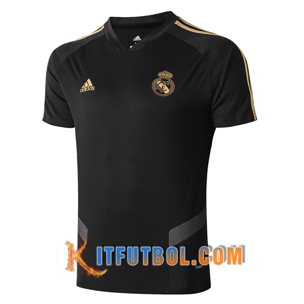 Camiseta Entrenamiento Real Madrid Negro Gris 19/20