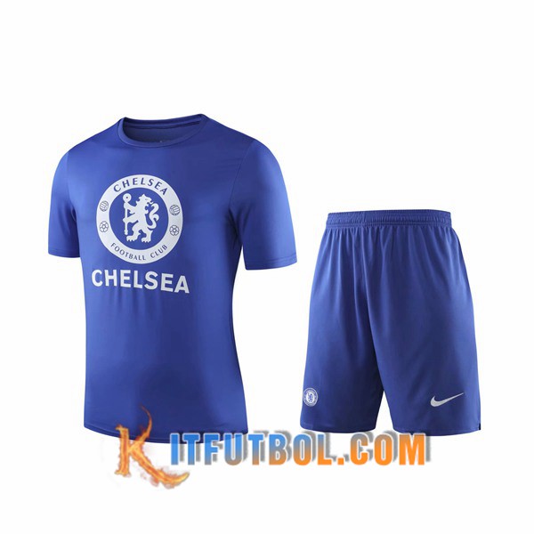 Camiseta Entrenamiento FC Chelsea + Pantalones cortos Azul 19/20