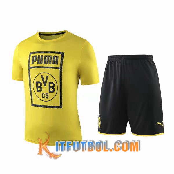 Camiseta Entrenamiento Dortmund BVB + Pantalones cortos Amarillo 19/20