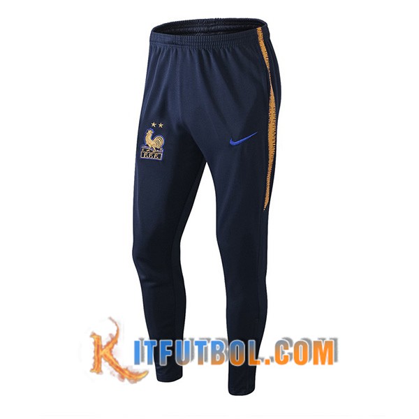 Nueva Pantalones Futbol Francia Negro Amarillo 19/20