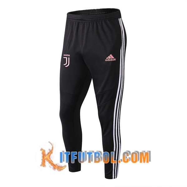 Nueva Pantalones Futbol Juventus Negro Blanco 19/20