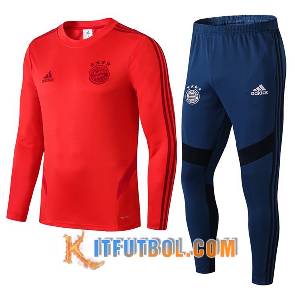 Nueva Chandal Futbol + Pantalones FC Bayern Munich Roja 19/20