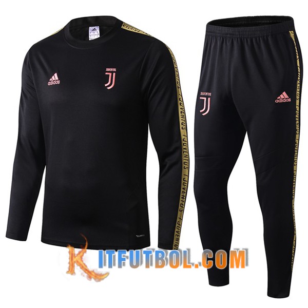 Nueva Chandal Futbol + Pantalones Juventus Negro Amarillo 19/20