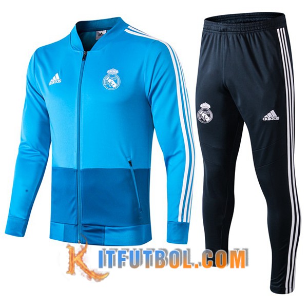 Nueva Chandal Futbol - Chaqueta + Pantalones Real Madrid Azul 19/20
