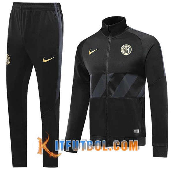 Nueva Chandal Futbol - Chaqueta + Pantalones Inter Milan Negro 19/20