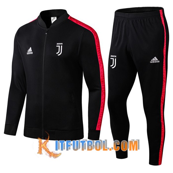 Nueva Chandal Futbol - Chaqueta + Pantalones Juventus Negro Roja 19/20
