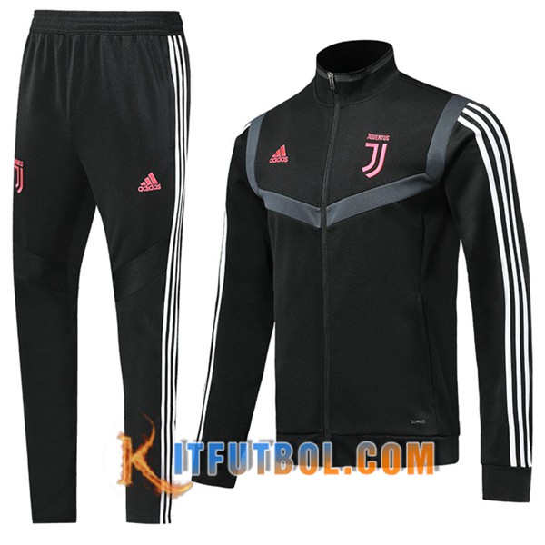 Nueva Chandal Futbol - Chaqueta + Pantalones Juventus Negro Blanco 19/20