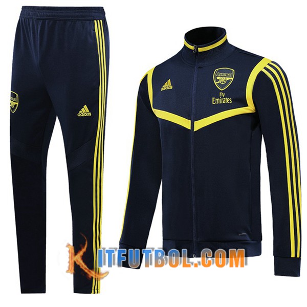 Nueva Chandal Futbol - Chaqueta + Pantalones Arsenal Negro Amarillo 19/20