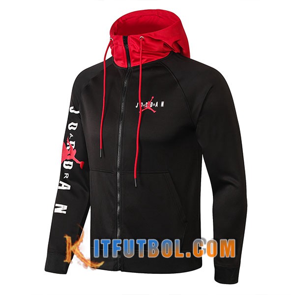 Nueva Chaqueta Futbol con capucha PSG Jordan Negro 19/20