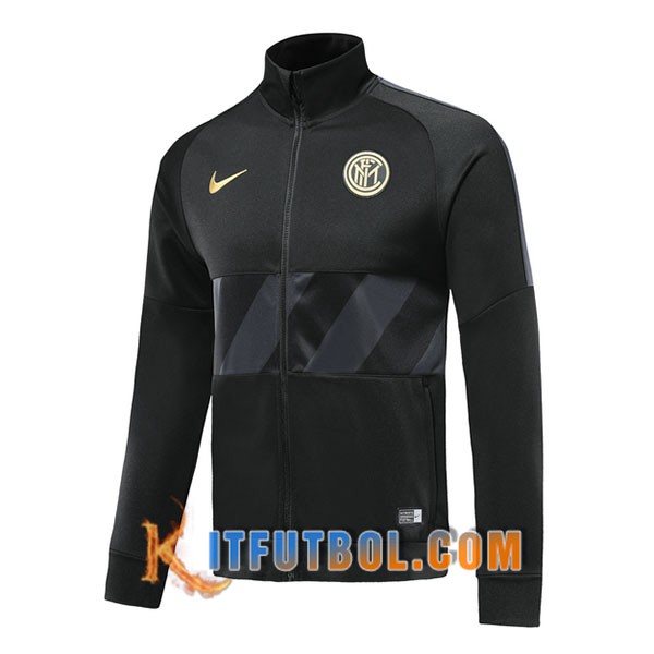 Nueva Chaqueta Futbol Inter Milan Negro 19/20