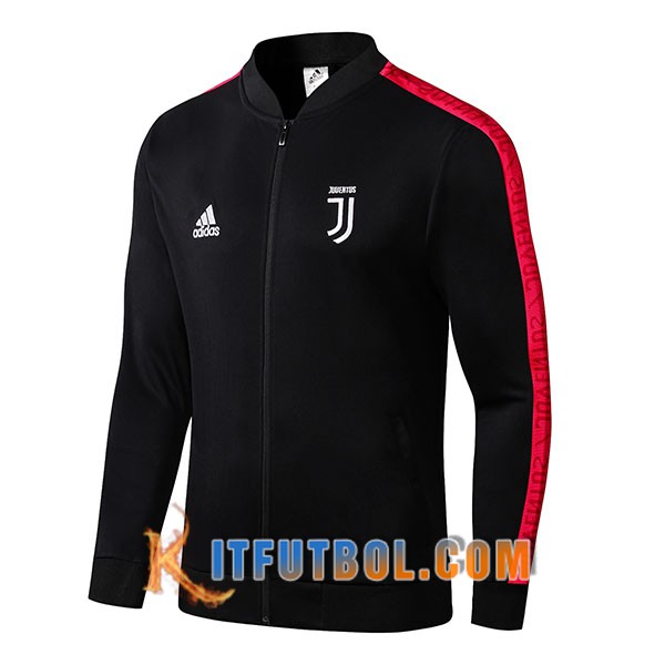 Nueva Chaqueta Futbol Juventus Negro Roja 19/20