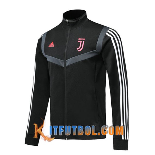 Nueva Chaqueta Futbol Juventus Negro Blanco 19/20