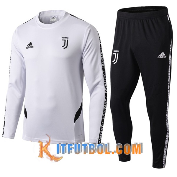 Nueva Entrenamiento Sudadera Juventus Blanco Negro 19/20