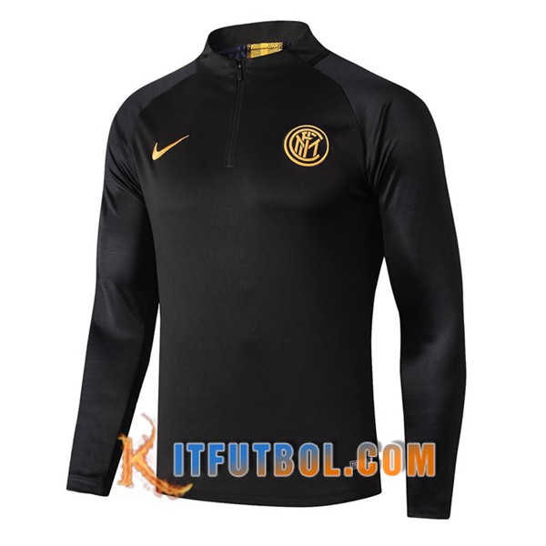 Nueva Entrenamiento Sudadera Inter Milan Negro 19/20