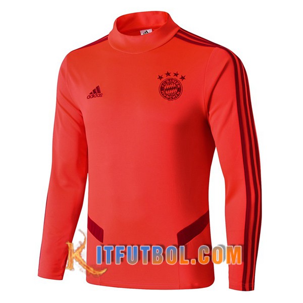 Nueva Entrenamiento Sudadera Bayern Munich Roja 19/20