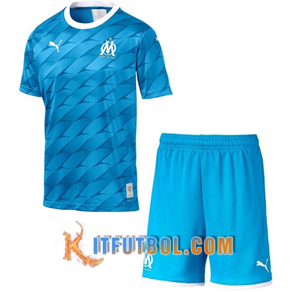 Camisetas Personalizadas Futbol Marsella OM Ninos Segunda 19/20