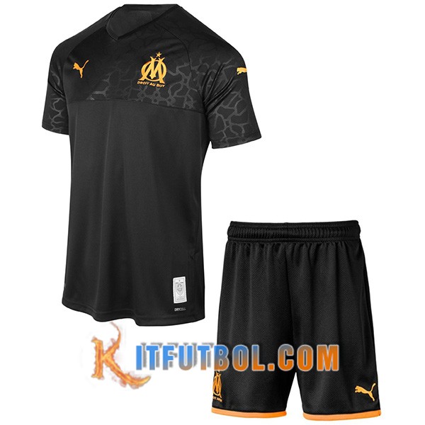 Camisetas Personalizadas Futbol Marsella OM Ninos Tercera 19/20