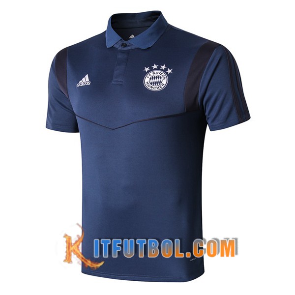 Nueva Polo Futbol Bayern Munich Azul Oscuro 19/20