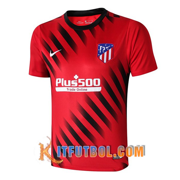 Camiseta Entrenamiento Atletico Madrid Roja Negro 19/20