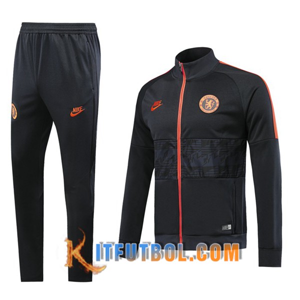 Nueva Chandal Futbol - Chaqueta + Pantalones FC Chelsea Negro 19/20