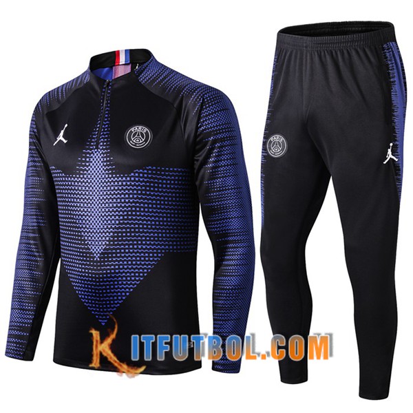 Nueva Chandal Futbol + Pantalones PSG Jordan Azul Negro 19/20