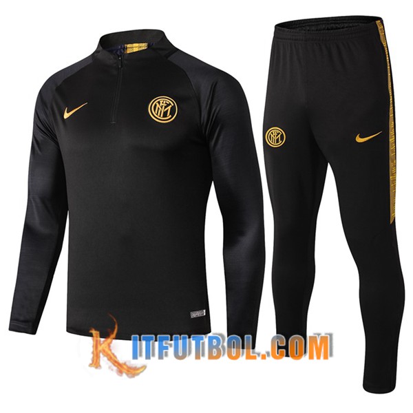 Nueva Chandal Futbol + Pantalones Inter Milan Negro 19/20