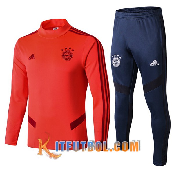 Nueva Chandal Futbol + Pantalones Bayern Munich Roja 19/20