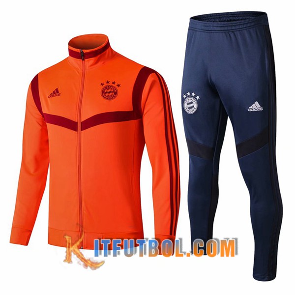 Nueva Chandal Futbol - Chaqueta + Pantalones Bayern Munich Naranja 19/20