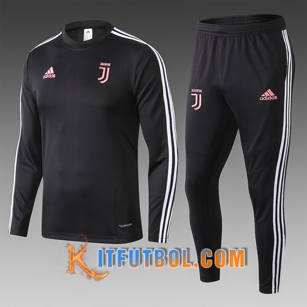 Nueva Chandal Futbol Juventus Ninos Negro Blanco 19/20