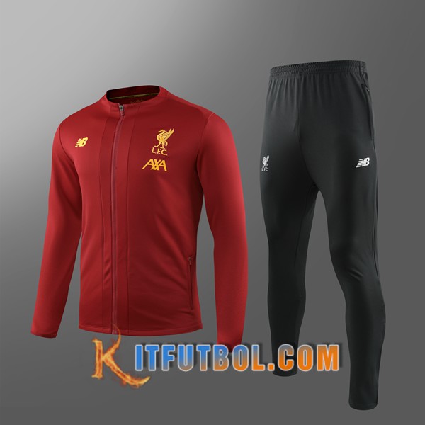 Nueva Chandal Futbol FC Liverpool Chaquet Ninos Roja 19/20