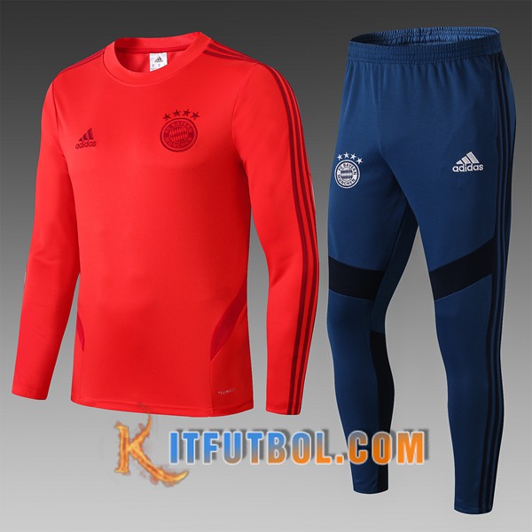 Nueva Chandal Futbol Bayern Munich Ninos Roja 19/20