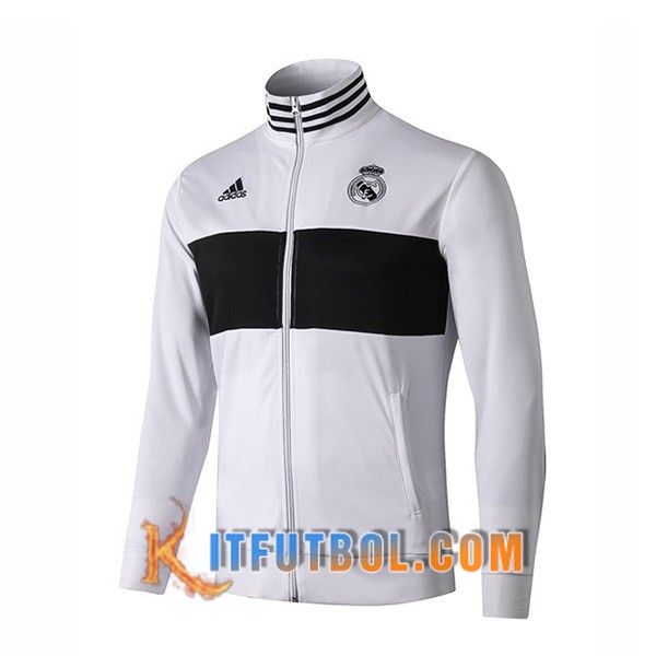 Nueva Chaqueta Futbol Real Madrid Blanco Negro 19/20