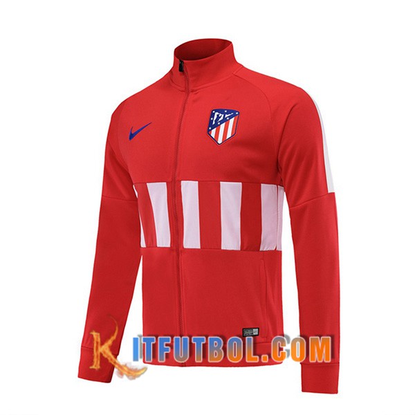 Nueva Chaqueta Futbol Atletico Madrid Roja Blanco 19/20