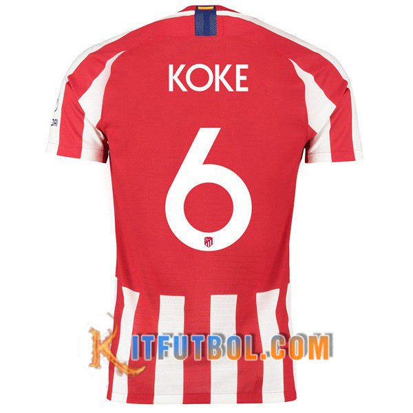 Camisetas Futbol Atletico Madrid (KOKE 6) Primera 19/20