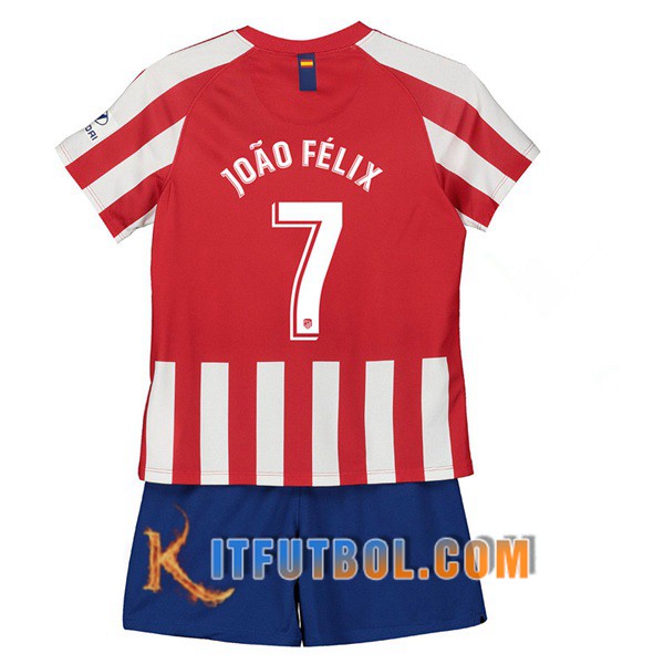 Camisetas Futbol Atletico Madrid (JOAO FELIX 7) Ninos Primera 19/20