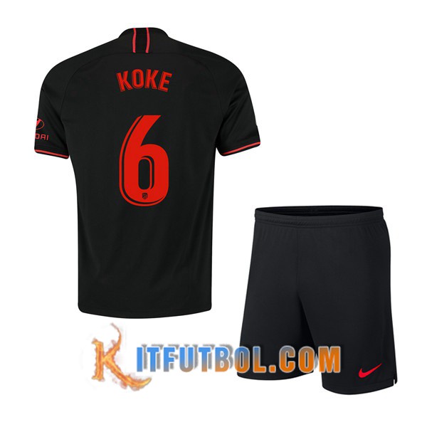 Camisetas Futbol Atletico Madrid (KOKE 6) Ninos Segunda 19/20