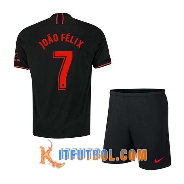 Camisetas Futbol Atletico Madrid (JOAO FELIX 7) Ninos Segunda 19/20