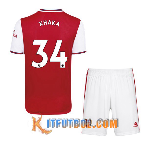 Camisetas Futbol Arsenal (XHAKA 34) Ninos Primera 19/20