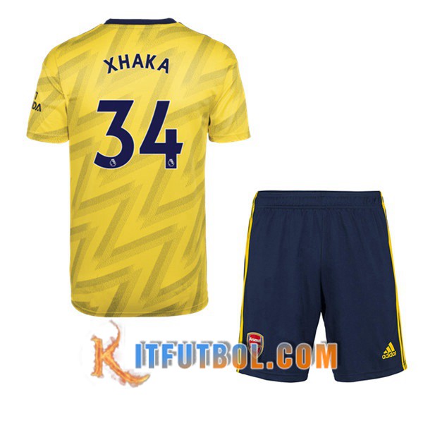 Camisetas Futbol Arsenal (XHAKA 34) Ninos Segunda 19/20