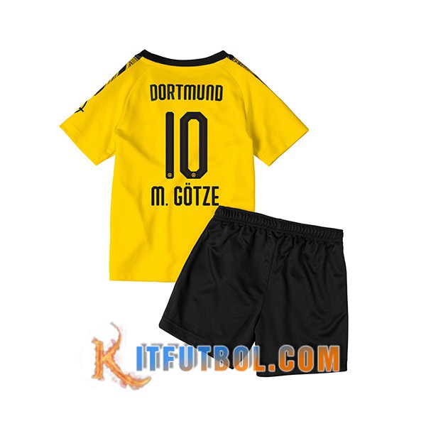Camisetas Futbol Dortmund BVB (M.GOTZE 10) Ninos Primera 19/20