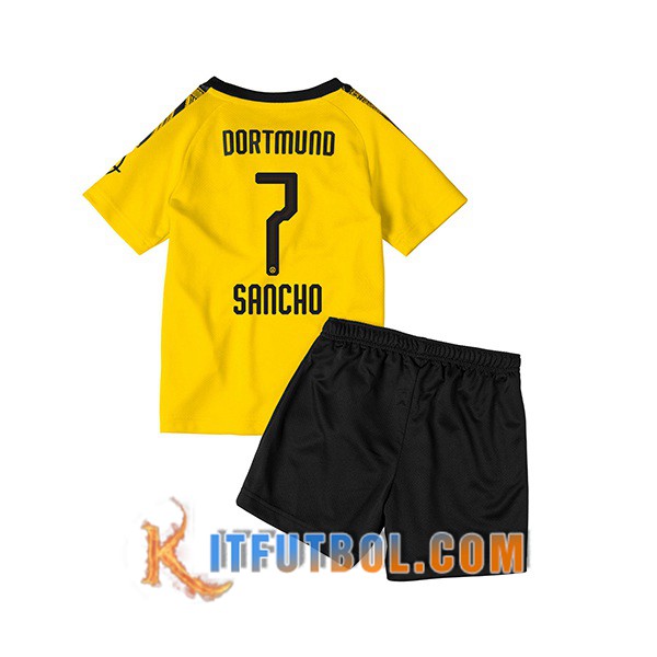 Camisetas Futbol Dortmund BVB (SANCHO 7) Ninos Primera 19/20