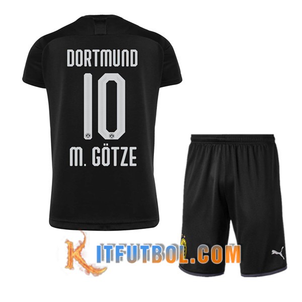 Camisetas Futbol Dortmund BVB (M.GOTZE 10) Ninos Segunda 19/20