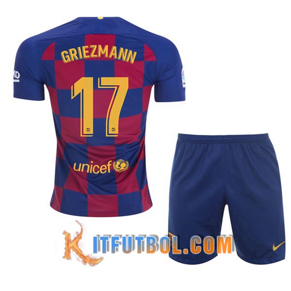 Camisetas Futbol FC Barcelona (GRIEZMANN 17) Ninos Primera 19/20