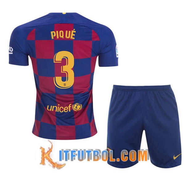 Camisetas Futbol FC Barcelona (PIQUE 3) Ninos Primera 19/20
